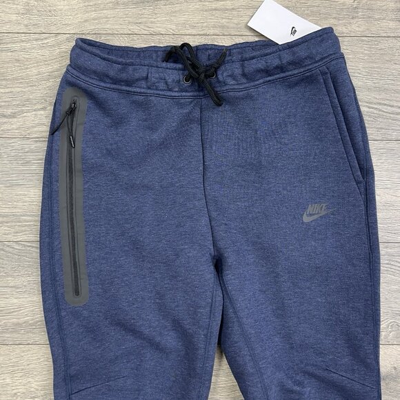 Nike Tech Fleece Slim Fit Jogger Sweatpants Size 2XL Mens Obsidian Heather Black - Picture 3 of 14